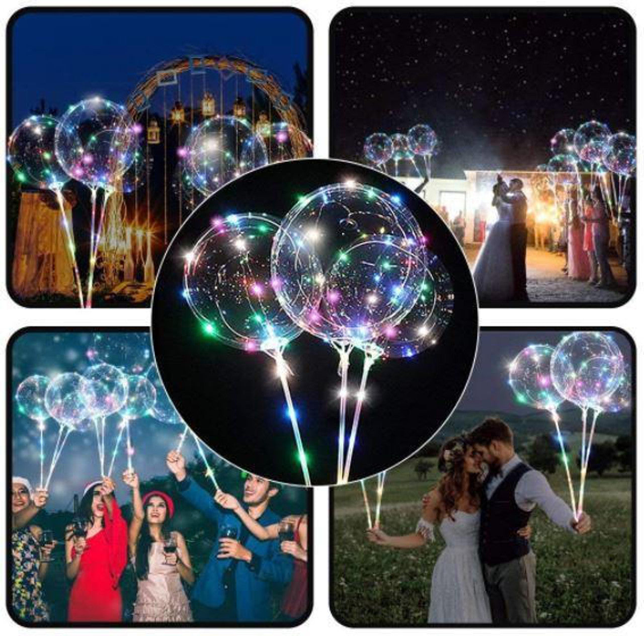 Transparent LED Light Balloons