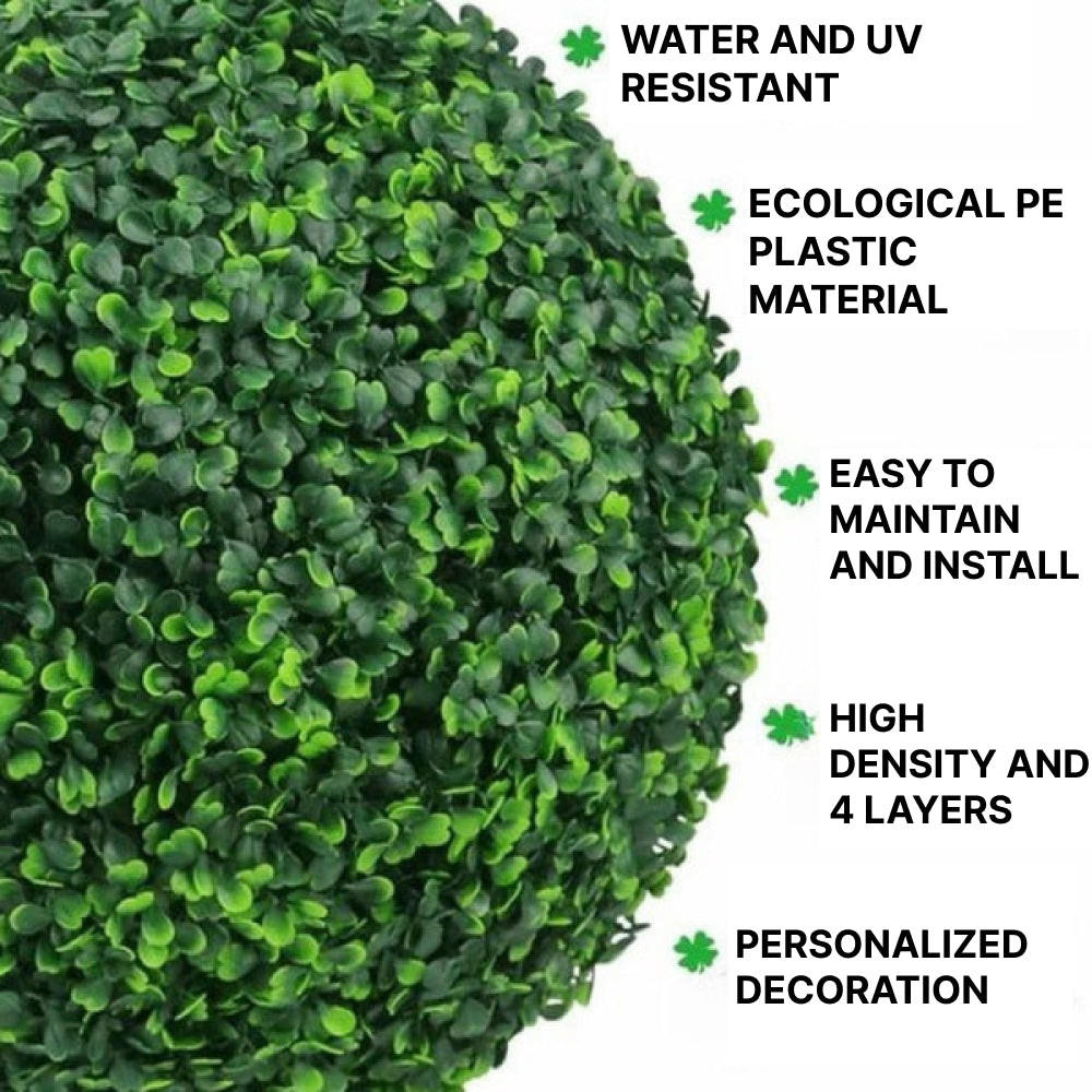 Artificial topiary plant ball